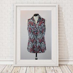 MULTI COLOR BUTON DOWN TANK TOP